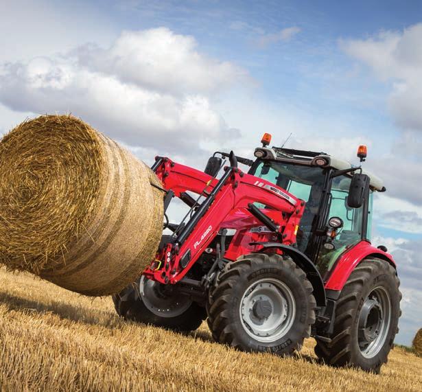 MF 5700 S -sarjassa on nähtävissä sen edeltäjien hyvät geenit, joilla on saavutettu palkintoja 95 130 hv segmentissä.