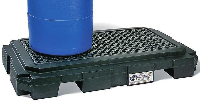 kuormaa 2722 kg PIG PAK987 Allaslava yhdelle tynnyrille, korkea Mitat: 101,6 cm x 101,6 cm x 31,8