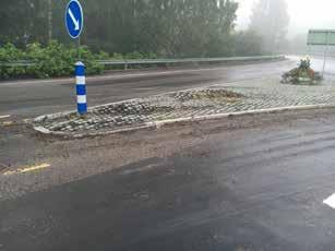 viereisen tontin rakennustyömaalle pääsyä tai ajoradan kiinteän esteen kiertämistä varten. Kantavuuden kannalta sekä pintamateriaalilla että rakennekerroksilla on oma merkityksensä.