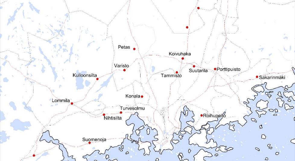 4. VÄHITTÄISKAUPAN SUURYKSIKÖT PÄÄKAUPUNKI- SEUDULLA Uudenmaan palveluverkon mitoittaminen ja vaikutusten arviointi selvitystyössä todettiin, että pääkaupunkiseudulla palvelujen saavutettavuus