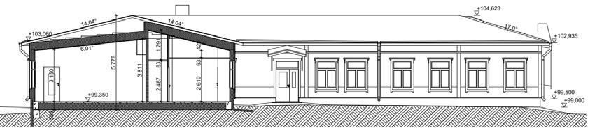 Koulun tontilla tulee olemaan piha-aluetta yhteensä noin 3800m², n. 13 m² oppilasta kohden. Tästä osa on pihakäytävää ja pallokenttää.