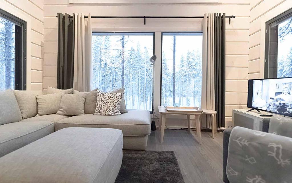 KAKSI MAKUUHUONETTA Kahden makuuhuoneen mökki tarjoaa tilaa ja