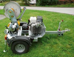 Vinssit ja syöttölaitteet Combivinsch 1000/2000 Hydraulinen etuvinssi ilmajohdon ja maakaapelin vetoon. Ilmajohdon vetoon käytetään synteettistä vetoköyttä ja maakaapelin vetoon teräsvaijeria.