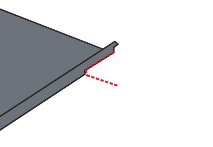 Katelevyn jatkaminen Jos katon pituus on suurempi kuin kattopeltien pituus, pitää pellit asentaa limittäin.