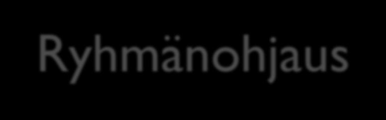 Ryhmänohjaus