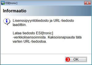 Lisensiointi Offline-lisensointi Mikäli käytössä ei ole internet-yhteyttä, lisensointitiedosto voidaan luoda hakemalla Offlinelisensointi.