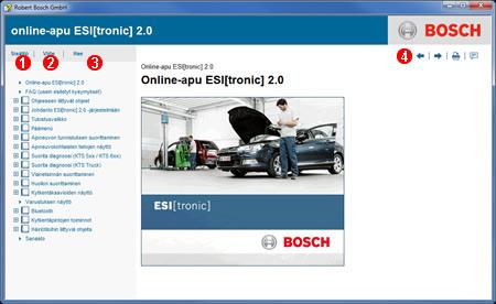 Ohje ESI[tronic] 2.0 :ssa on kattava ohjeisto. Ohje Valitse.