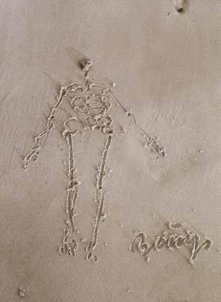 Joseph Beuys: Sandzeichnungen III, yksityiskohta, 1978. Muzeum Sztuki w Łódźin kokoelma. Charles Wilp 8.2. 21.5.