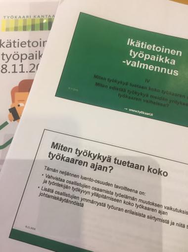 Ikätietoinen työpaikka valmennus Tavoitteena