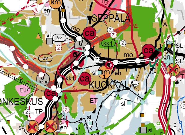 16:122 / ÄIJÄLÄNRANTA / ASEMAKAAVASELOSTUS 8.6.2010 (16) van. Keski-Suomen maakuntakaava on tullut voimaan 10.12.2009 ympäristöministeriön vahvistuspäätöksen mukaisena.