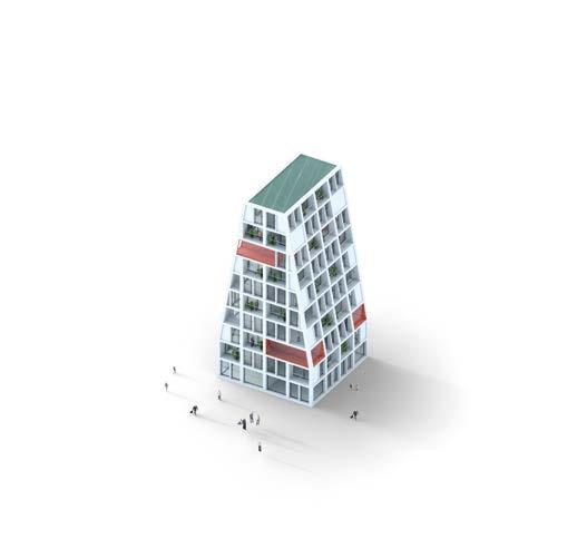 Aviapolis-kortteleita varten on suunniteltu 4 erilaista asuinrakennusten