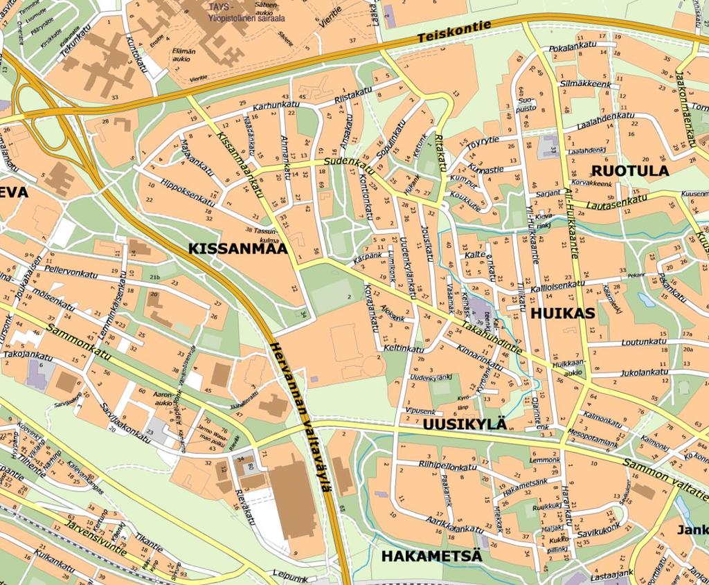 TARKASTELUALUE RAJAUS Verkollinen