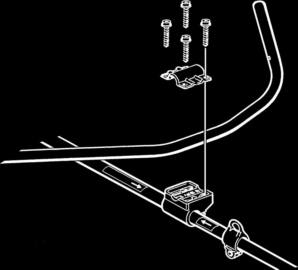 ASENNUS Ohjaimen asennus Irrota ruuvi kaasukahvan takaosasta. Työnnä kaasukahva ohjaimen oikealle puolelle (ks. kuva).