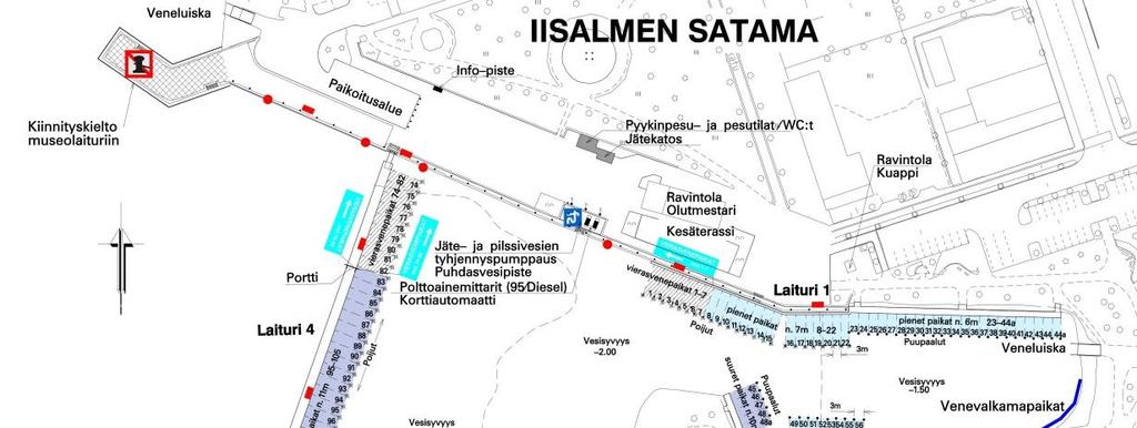 Aallonmurtajalaiturin yleissuunnitelma 3 / 2 Yleissuunnittelutyön aikana laadittiin muutamia luonnosvaihtoehtoja, joista valittiin tarpeisiin sopivin ja toteuttamiskelpoisin vaihtoehto