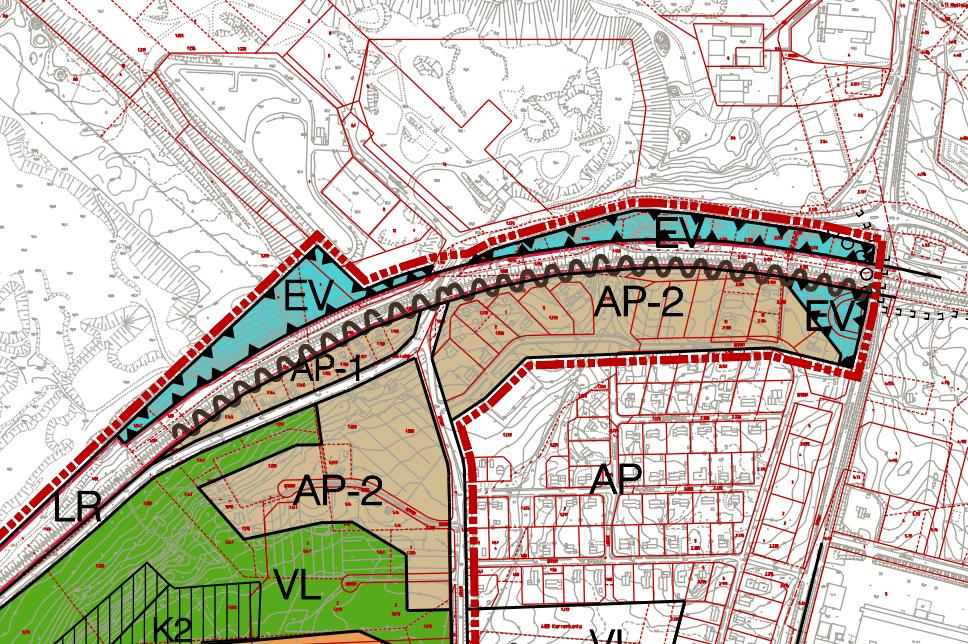 Kestävä Imatra 2020 -yleiskaava on voimassa Karhumäenkadun ja Joutsenonkadun välisellä alueella. Alue on rautatie- ja lähivirkistysaluetta (LR, VL).