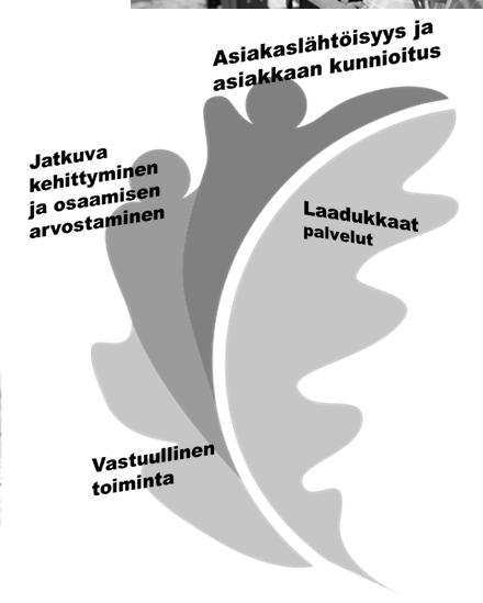 painotusalueet Olemme asiakkaitamme varten, Henkilöstömme on