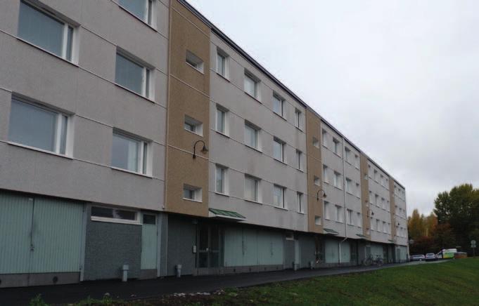 The buildings represent typical 1970s housing production: the architecture is anonymous. efficiently. The trees along the street will be preserved wherever possible, and new ones will be planted.