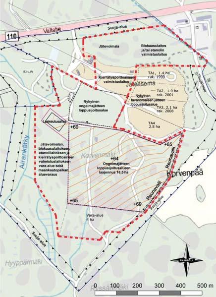 4/29 se pohjavesialueella. Pintavedet purkautuvat Airankätky-ojan, Vähäjoen ja Salojoen kautta mereen. Lähin vesistö, Lammenjärvi, on 1,5 km etäisyydellä. Metsäalueet ovat pääosin talousmetsää.