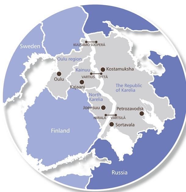 Yleistä Pohjois-Karjalan täysjäsenyys Barentsin Alueneuvostossa vuonna 2016 Kainuun