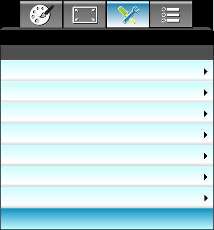 Käyttäjän ohjaimet ASETUKSET Verkko Control Settings ASETUKSET Verkko: Control Settings Crestron Extron PJ Link AMX Device Discovery Telnet HTTP Käytä Päälle Päälle Päälle Päälle Päälle Päälle