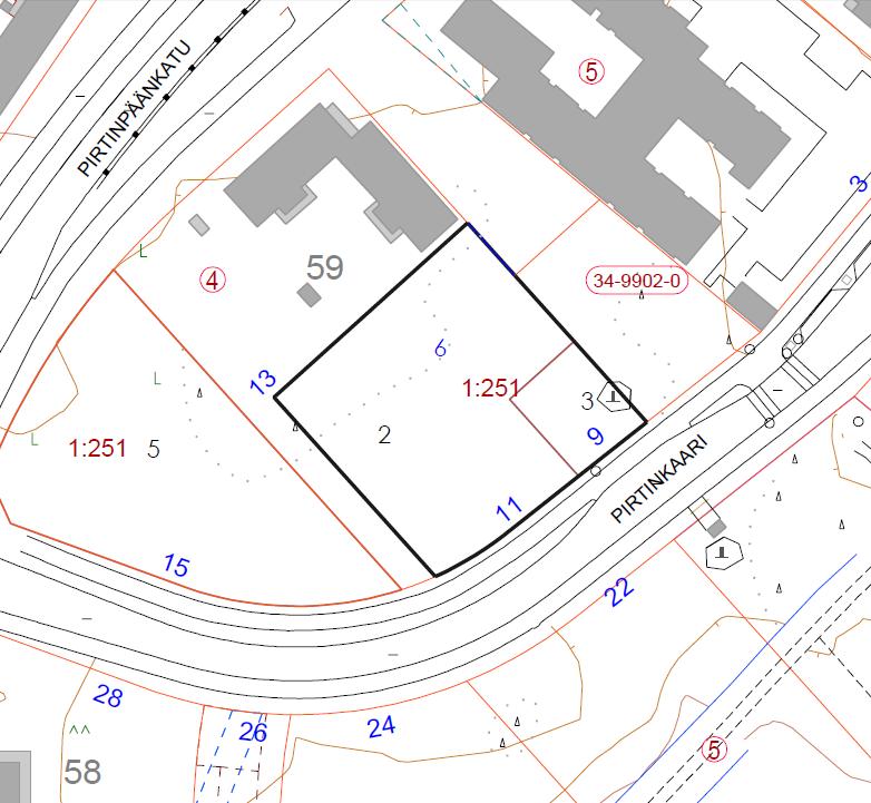 Kuopion kaupunki Pöytäkirja 15/2017 17 (73) 108 Vaikutusten arviointi - Tontin 297-34-58-6 pinta-ala on 2 894 m2, jossa on rakennusoikeutta 1 736 k-m2 (e=0.60).