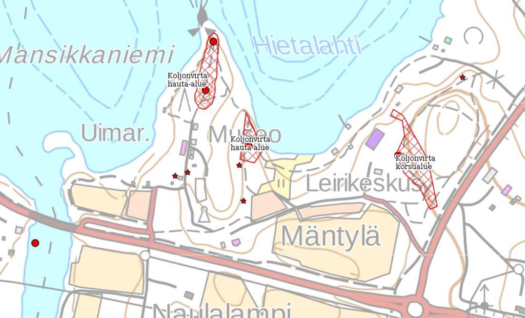 Kaavaselostus 15 (43) hautauksia muinaisjäännös / ei määritelty Kuvaus: Timo Ylimaunu 2000 lähde. https://www.kyppi.fi/palveluikkuna/mjreki/read/asp/r_kohde_list.