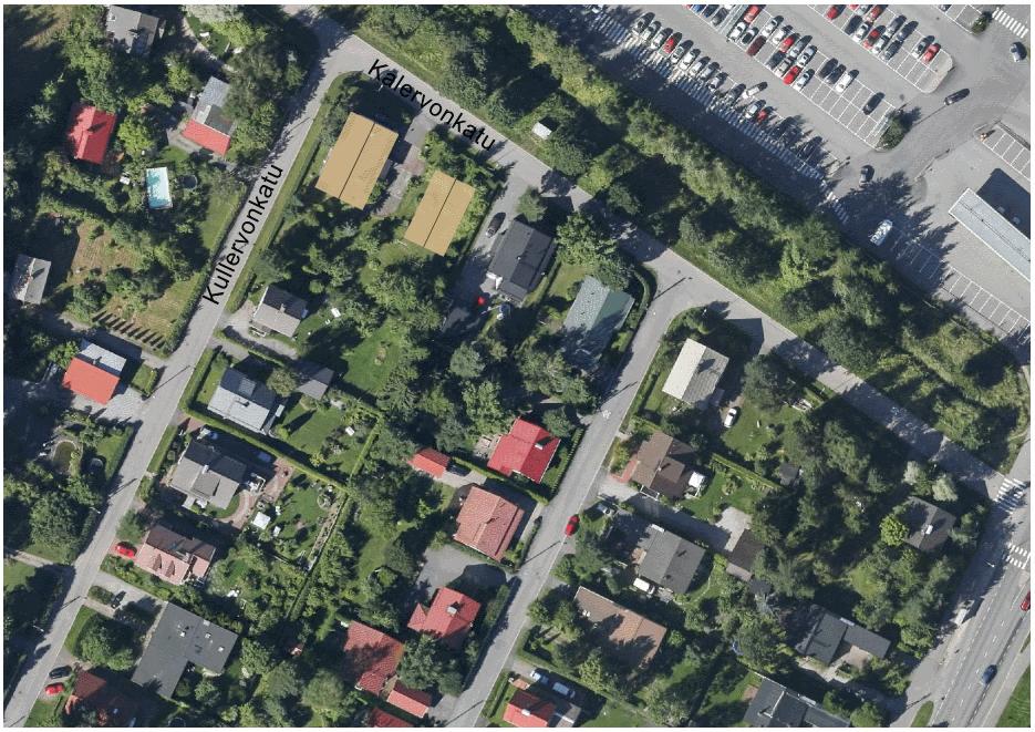 9 Rakennusalojen sijoittuminen katulinjaan nähden noudattelee lähialueen rakennusten sijoittumista suhteessa katulinjaan (ks. alla oleva kuva).
