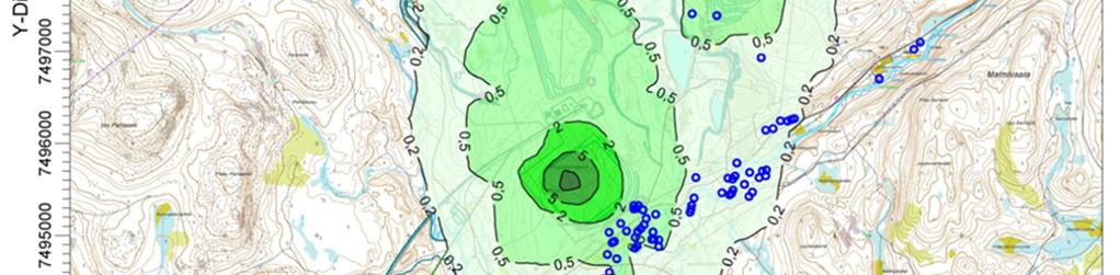 korkeimmat PM10-vuorokausipitoisuudet (mg/m 3 ).