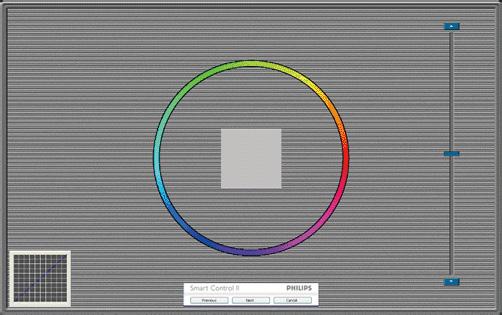 3. Kuvan optimointi 1. "Show Me" (Näytä) käynnistää värikalibrointitutoriaalin. 2. Start (Käynnistä) - käynnistää 6-vaiheisen värikalibroinnin. 3. Quick View (Pikanäyttö) lataa ennen/jälkeen kuvat. 4.