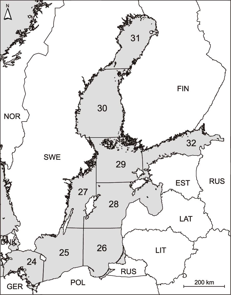 I yrkesfiskarregistret ingående antal yrkesfiskare i havsområdet åren 1980 2007. Figure 1.