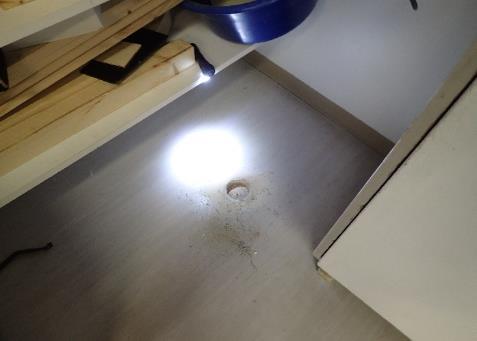 RA3. Materiaalinäyte M3 otettiin kutterinpurueristeestä.
