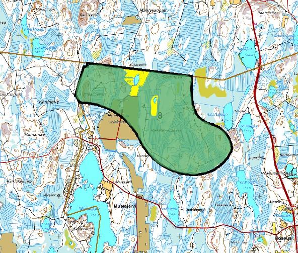 3. Tuulivoimala-alueet Parkano Nro 8 Alueelle suunniteltujen tuulivoimaloiden alustavat sijaintipaikat ovat tiedossa, sillä