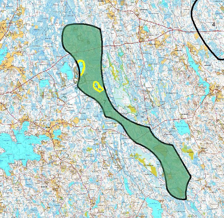 Virrat/Kihniö/Ylöjärvi Nro 7 Iso Keisarinjärvi ja sen ranta-alueet ovat todennäköisiä lepakkojen esiintymisalueita.
