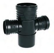 Wavin SiTech+ Nurkkahaarayhde 87,5 110 mm 3067831 2408371 Musta Wavin