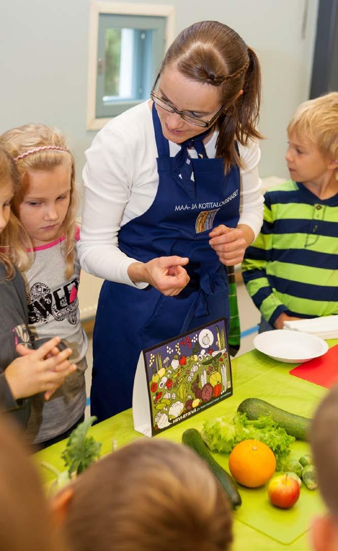 Ruokakasvatushankkeita kouluissa ja päiväkodeissa Kasvikset Terveyttä kasviksilla (yhteistyössä Kotimaiset kasvikset ry - 2009) Hyvän mielen ruoka -vanhempainillat (2010, SRE) Kaveriksi kasviksia