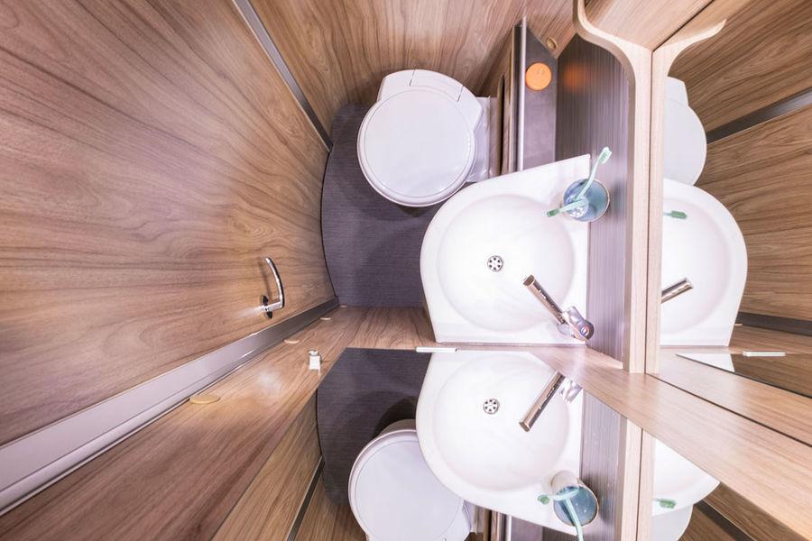 shampoo voidaan säilyttää Hymermobil