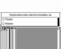 Johdanto 99 Äänenvoimakkuusasetukset Maks. aloitusäänenvoimak.