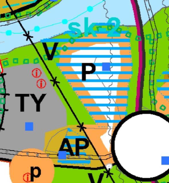 5 Joensuun seudun yleiskaava 2020 Joensuun seudun yleiskaavassa 2020 suunnittelualue on puoliksi palvelujen ja hallinnon aluetta (P) sekä virkistysaluetta (V).