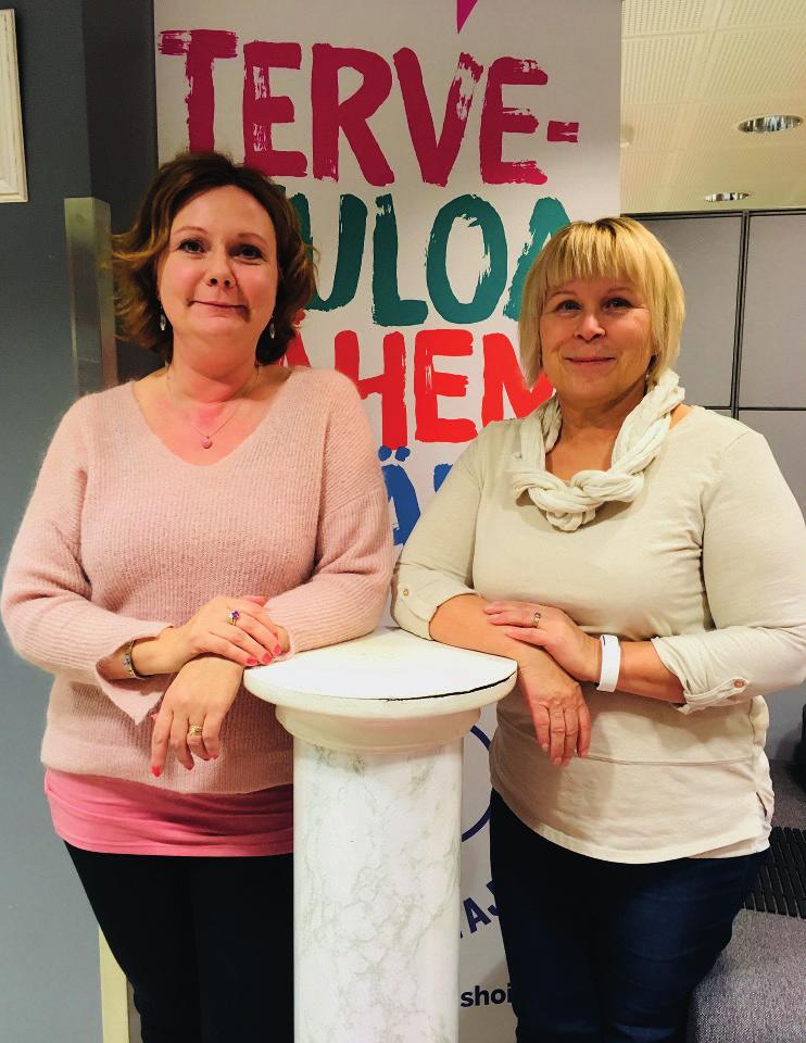 Minnamaria Salminen ja Marja-Liisa Kuukasjärvi: Laajat yhteistyöverkostot ovat voimavaramme keskiviikko, joihin voi tulla hakemaan tietoa, keskustelemaan, virkistäytymään, kahvittelemaan ja tapaamaan