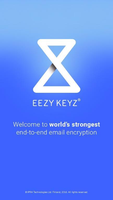 EEZY KEYZ -mobiilisovelluksen käyttöönotto Vaihe 1.
