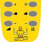 CPR Advisor -koulutusmoduuli CPR Advisor -koulutus Kouluttajat voivat simuloida CPR Advisor -toiminnon toiminnan HeartSine samaritan PAD 500P Trainer-laitteella käyttämällä kaukosäädintä.