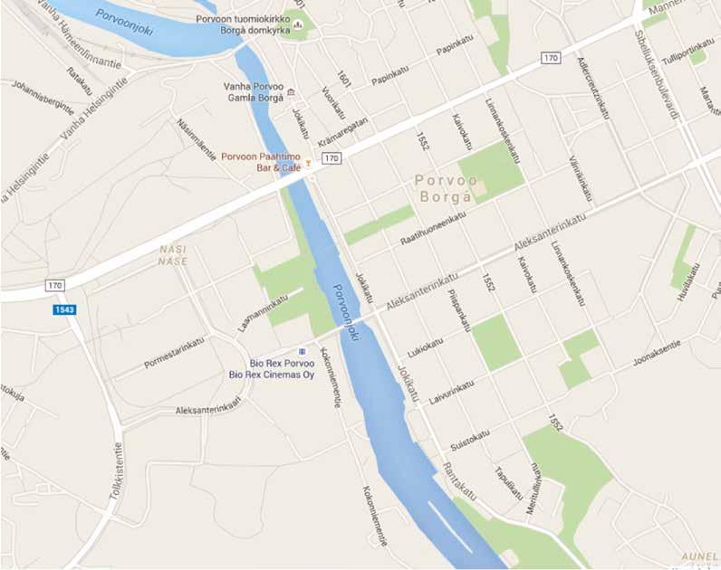 Tuomiokirkko Kirjasto ormestarinkatu leksanterinkaari Laamanninkatu K-itymarket Sokos Linja-autoasema leikki Lidl s.