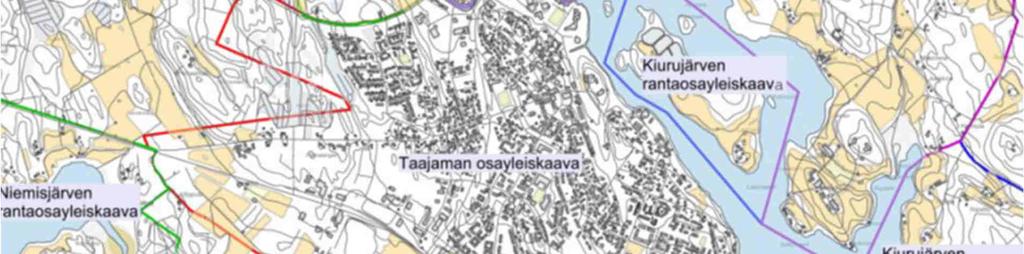 Rantakylän osayleiskaava-alue on taajaman pohjois- ja koillispuolella. Kaava tuli voimaan 20.3.2013.