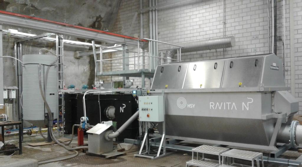 Mikrosiivilä Hydrotech kiekkosuodatinpilotti käytössä vuodesta 2016 (RAVITA) AVL 1000, kapasiteetti 20-25 m 3 /h Suodatuspinta-ala 2.