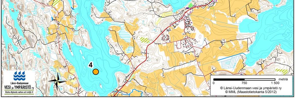 vesi- ja vesistönäytteet), analyyseistä vastasi Länsi- Uudenmaan vesi ja ympäristö ry:n