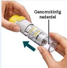 Markera i den runda ringen för att hålla reda på antal behållare som använts.