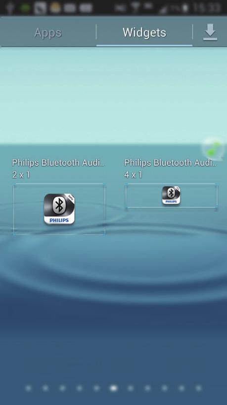 Philips Bluetooth Audio Connect -sovelluksen asentaminen Voit etsiä Google Play -verkkokaupasta Philips Bluetooth Audio Connect ja asentaa sovelluksen.