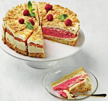 UUTUUDET Näyttävät ja juhlavat kakut Suloisen piristävää samettista pinkkiä & ylellisyyttä talvikauteen 608 Pink Velvet-kakku Suloinen vaniljan ja mantelin makuinen täytekakku, jossa on