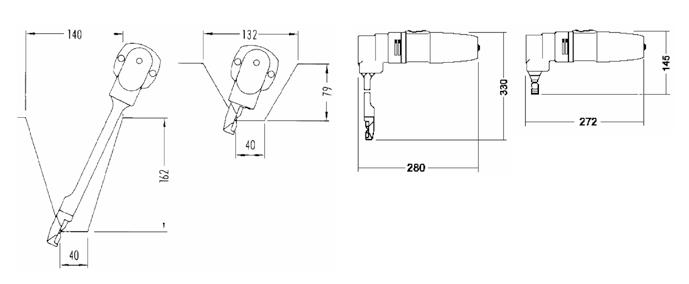 0,5 mm ja 1,0 mm 85 mm - 250 mm max.