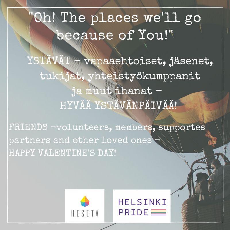 Hallitus myös valmisteli syyskokoukseen esityksen yhdistyksen nimen HeSeta ry muuttamisesta muotoon Helsinki Pride Yhteisö ry.